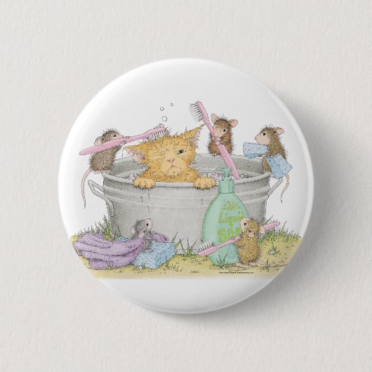 House-Mouse Design® - Pins Ronde Button 5,7 Cm (Voorkant)
