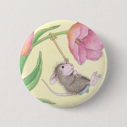 House-Mouse Design® - Pins Ronde Button 5,7 Cm (Voorkant)
