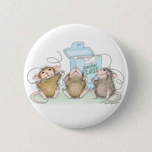 House-Mouse Design® - Pins Ronde Button 5,7 Cm (Voorkant)