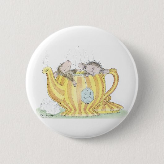 House-Mouse Design® - Pins Ronde Button 5,7 Cm (Voorkant)
