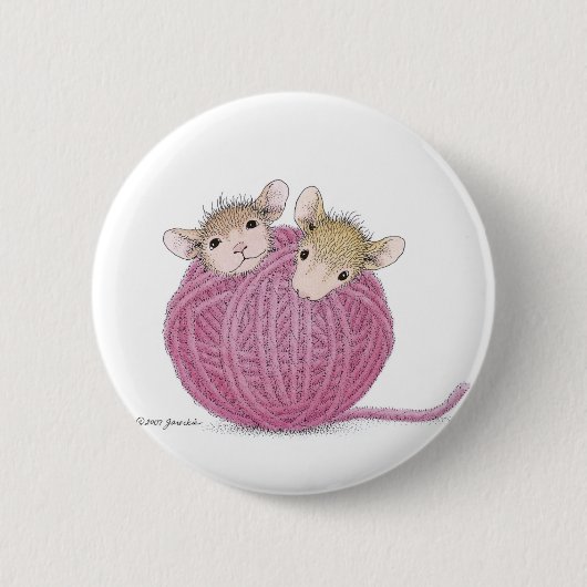 House-Mouse Design® - Pins Ronde Button 5,7 Cm (Voorkant)