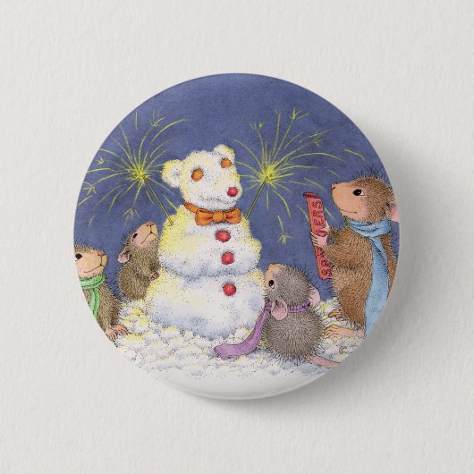 House-Mouse Design® - Pins Ronde Button 5,7 Cm (Voorkant)