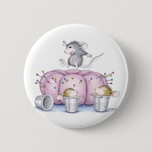 House-Mouse Design® - Pins Ronde Button 5,7 Cm (Voorkant)