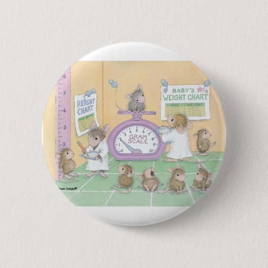 House-Mouse Design® - Pins Ronde Button 5,7 Cm (Voorkant)