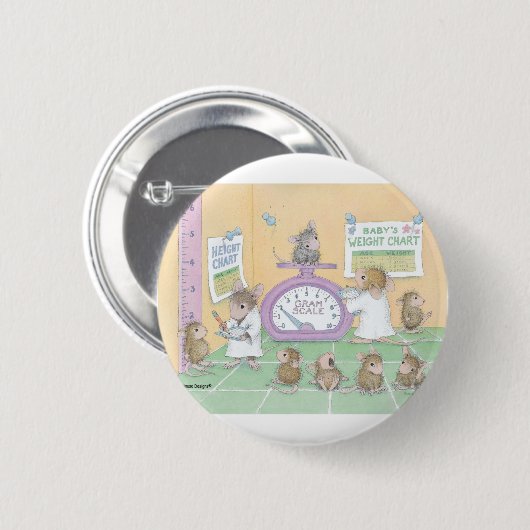 House-Mouse Design® - Pins Ronde Button 5,7 Cm (Voorkant /achterkant)
