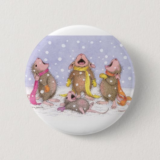 House-Mouse Design® - Pins Ronde Button 5,7 Cm (Voorkant)