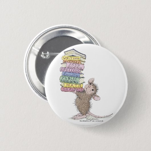 House-Mouse Design® - Pins Ronde Button 5,7 Cm (Voorkant /achterkant)