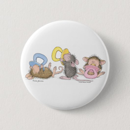 House-Mouse Design® - Pins Ronde Button 5,7 Cm (Voorkant)