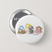 House-Mouse Design® - Pins Ronde Button 5,7 Cm (Voorkant /achterkant)