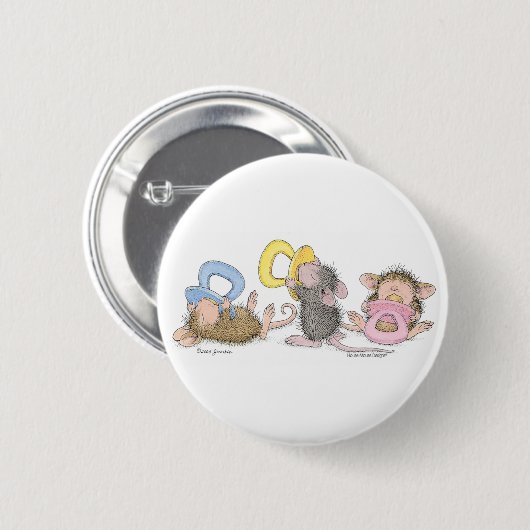 House-Mouse Design® - Pins Ronde Button 5,7 Cm (Voorkant /achterkant)