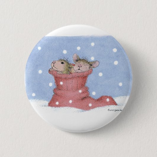 House-Mouse Design® - Pins Ronde Button 5,7 Cm (Voorkant)
