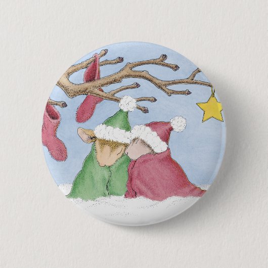 House-Mouse Design® - Pins Ronde Button 5,7 Cm (Voorkant)