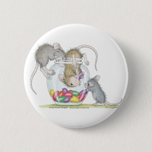 House-Mouse Design® - Pins Ronde Button 5,7 Cm (Voorkant)