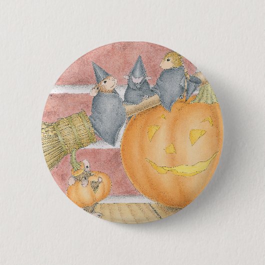 House-Mouse Design® - Pins Ronde Button 5,7 Cm (Voorkant)