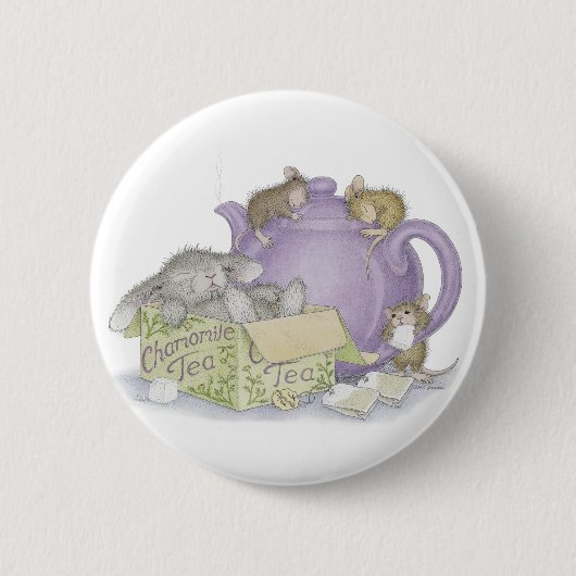 House-Mouse Design® - Pins Ronde Button 5,7 Cm (Voorkant)