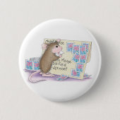 House-Mouse Design® - Pins Ronde Button 5,7 Cm (Voorkant)