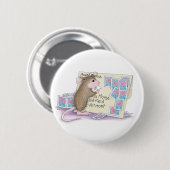 House-Mouse Design® - Pins Ronde Button 5,7 Cm (Voorkant /achterkant)