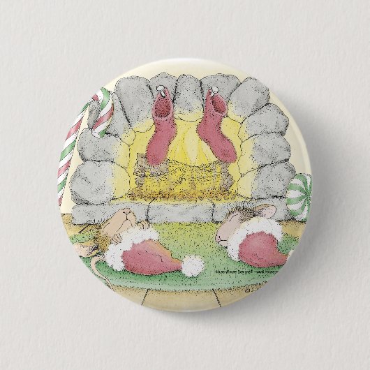 House-Mouse Design® - Pins Ronde Button 5,7 Cm (Voorkant)