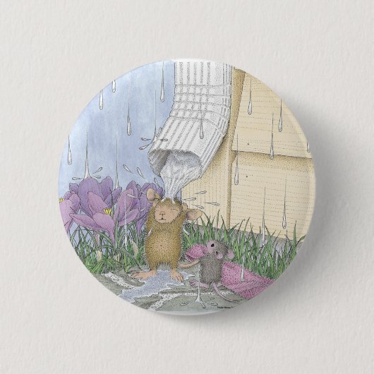 House-Mouse Design® - Pins Ronde Button 5,7 Cm (Voorkant)