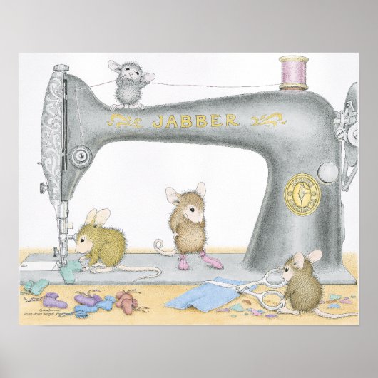 House-Mouse Design® - Poster voor naaiwerk (Voorkant)
