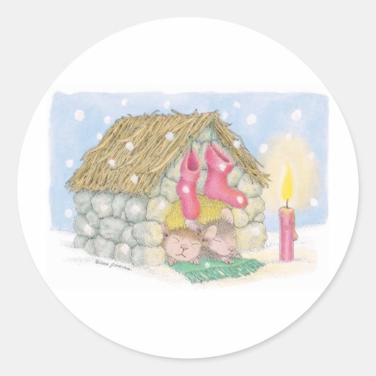 House-Mouse Design® Ronde Sticker (Voorkant)