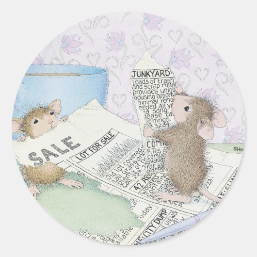House-Mouse Design® - Ronde Sticker (Voorkant)