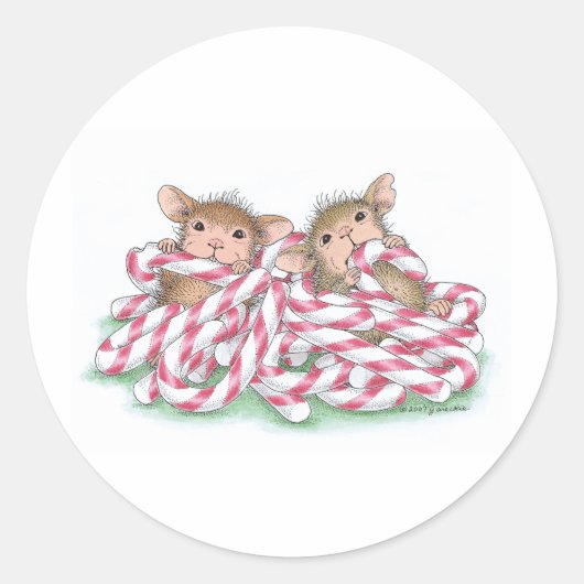 House-Mouse Design® Ronde Sticker (Voorkant)