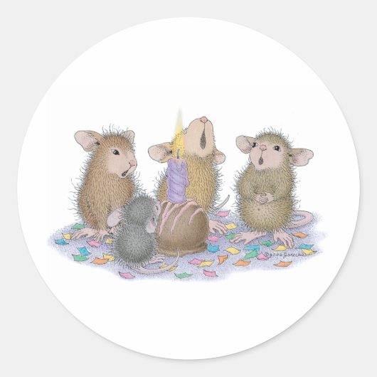 House-Mouse Design® - Ronde Sticker (Voorkant)