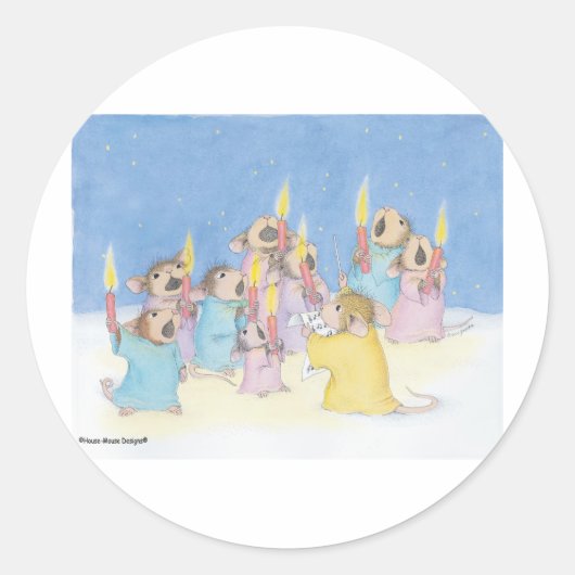House-Mouse Design® Ronde Sticker (Voorkant)