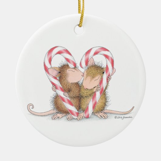 House-Mouse Design® - siervoorwerpen Keramisch Ornament (Voorkant)