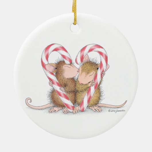 House-Mouse Design® - siervoorwerpen Keramisch Ornament (Achterkant)