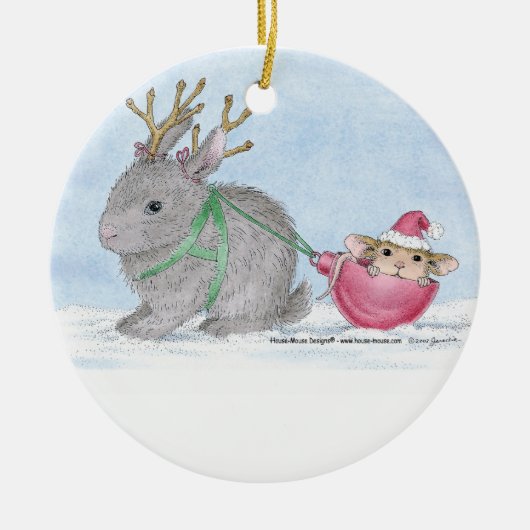 House-Mouse Design® - siervoorwerpen Keramisch Ornament (Voorkant)
