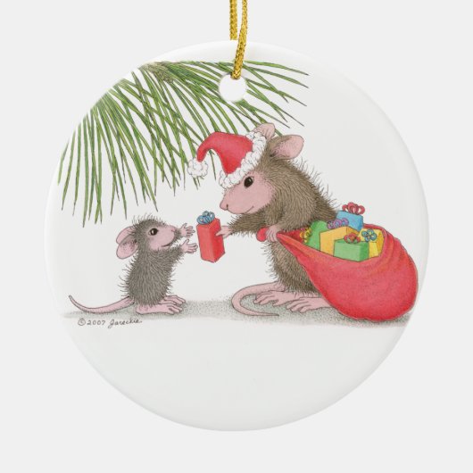 House-Mouse Design® - siervoorwerpen Keramisch Ornament (Voorkant)