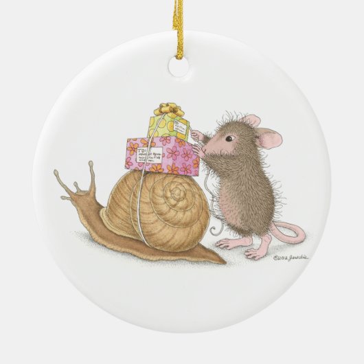 House-Mouse Design® - siervoorwerpen Keramisch Ornament (Achterkant)