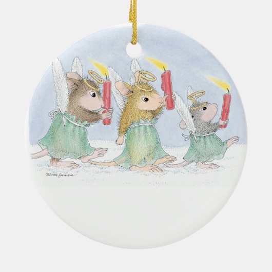 House-Mouse Design® - siervoorwerpen Keramisch Ornament (Achterkant)