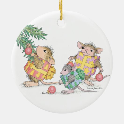 House-Mouse Design® - siervoorwerpen Keramisch Ornament (Achterkant)