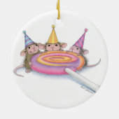 House-Mouse Design® - siervoorwerpen Keramisch Ornament (Achterkant)