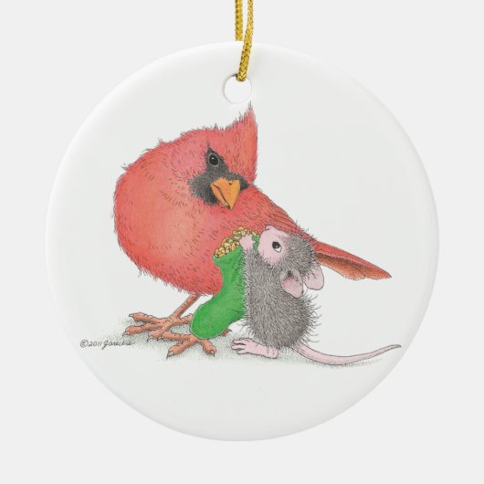 House-Mouse Design® - siervoorwerpen Keramisch Ornament (Voorkant)