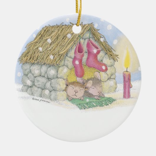 House-Mouse Design® - siervoorwerpen Keramisch Ornament (Voorkant)