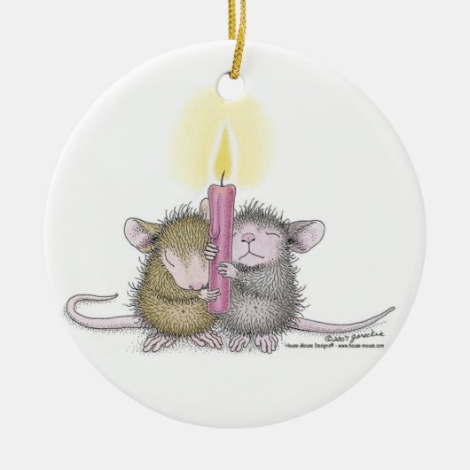 House-Mouse Design® - siervoorwerpen Keramisch Ornament (Voorkant)