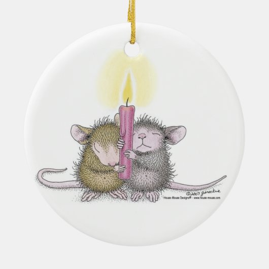 House-Mouse Design® - siervoorwerpen Keramisch Ornament (Achterkant)