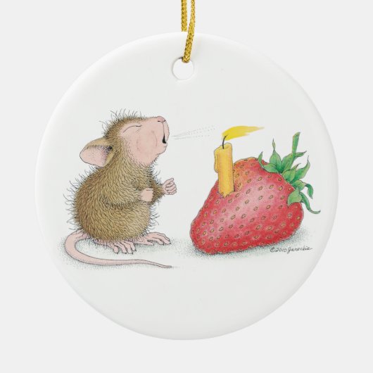 House-Mouse Design® - siervoorwerpen Keramisch Ornament (Voorkant)