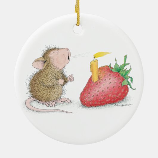 House-Mouse Design® - siervoorwerpen Keramisch Ornament (Achterkant)