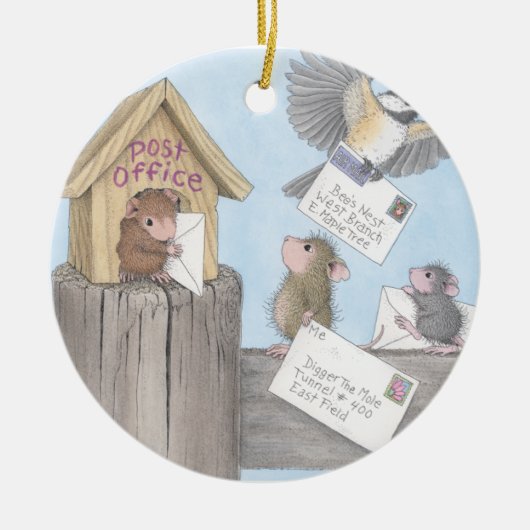 House-Mouse Design® - siervoorwerpen Keramisch Ornament (Voorkant)