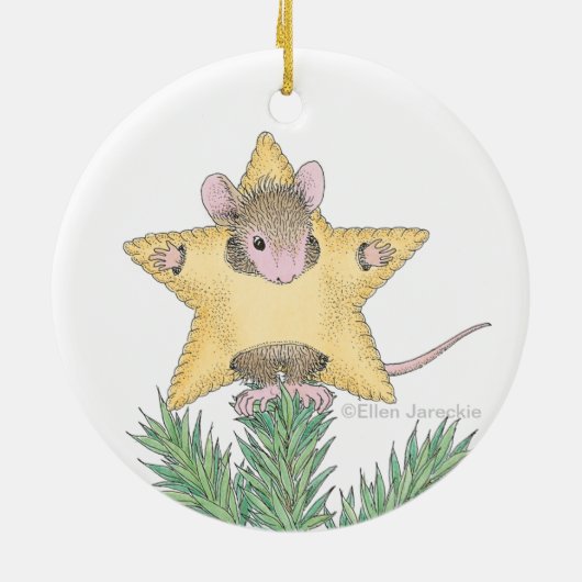 House-Mouse Design® - siervoorwerpen Keramisch Ornament (Achterkant)