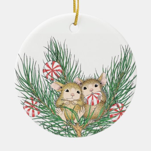 House-Mouse Design® - siervoorwerpen Keramisch Ornament (Voorkant)