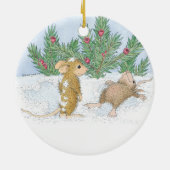 House-Mouse Design® - siervoorwerpen Keramisch Ornament (Achterkant)