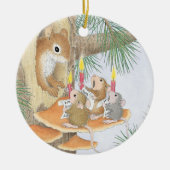 House-Mouse Design® - siervoorwerpen Keramisch Ornament (Voorkant)