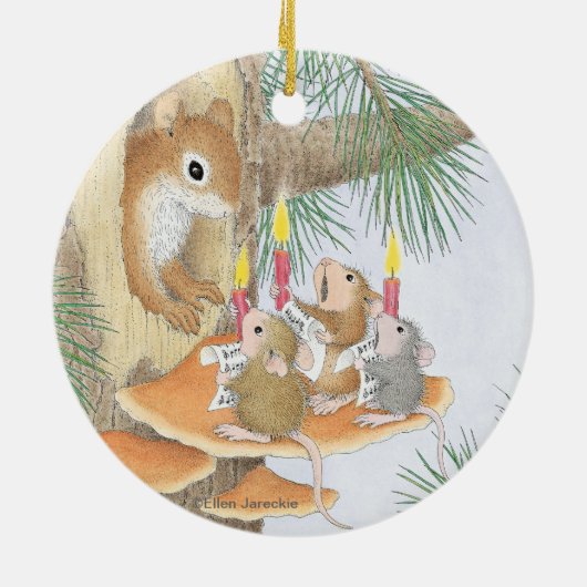 House-Mouse Design® - siervoorwerpen Keramisch Ornament (Achterkant)