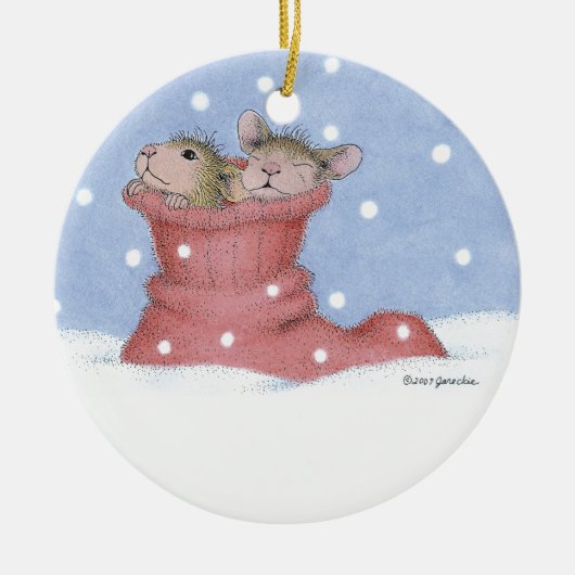 House-Mouse Design® - siervoorwerpen Keramisch Ornament (Voorkant)
